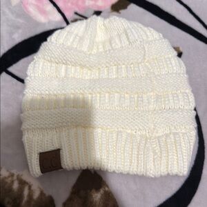 C.C Ivory Knit Beanie